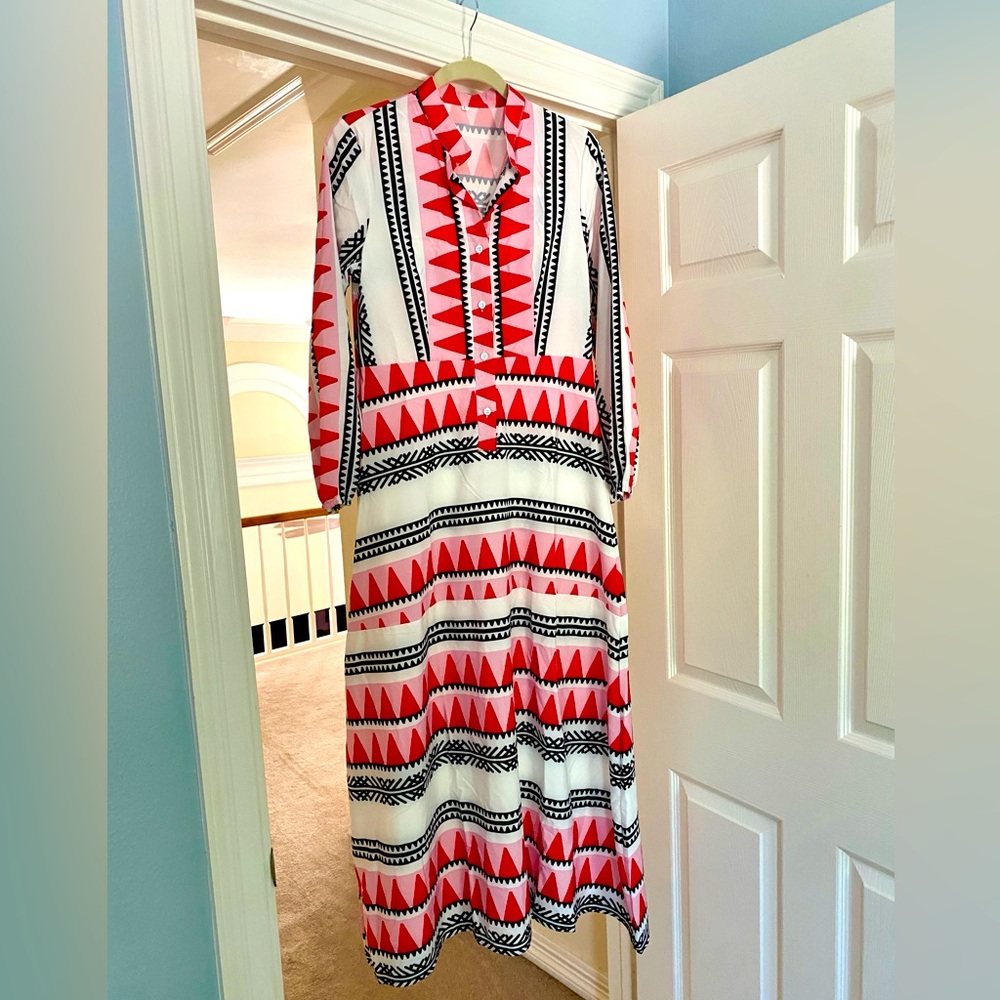 Stunning Geometric Maxi Dress